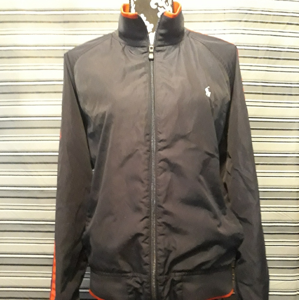 Polo by Ralph Lauren navy & red Zipup Windbreaker